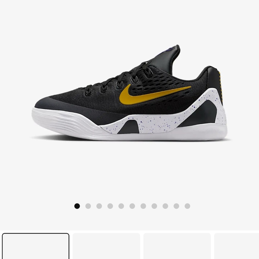 Nike Black and Gold Athletic Shoes
